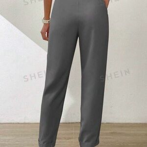 High Waist Plicated Detail Pants